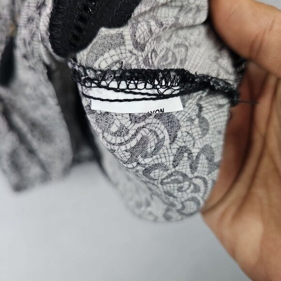 Solitare Top Womens S Black Bohemian Floral Strappy Tasseled Hippie Chic Beads - Picture 7 of 8